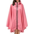 thumbnail image 1 of Rain Jackets for Unisex Pink Fashion Jacket Coat Hooded Raincoat Adults Teens With Pockets, 1 of 8