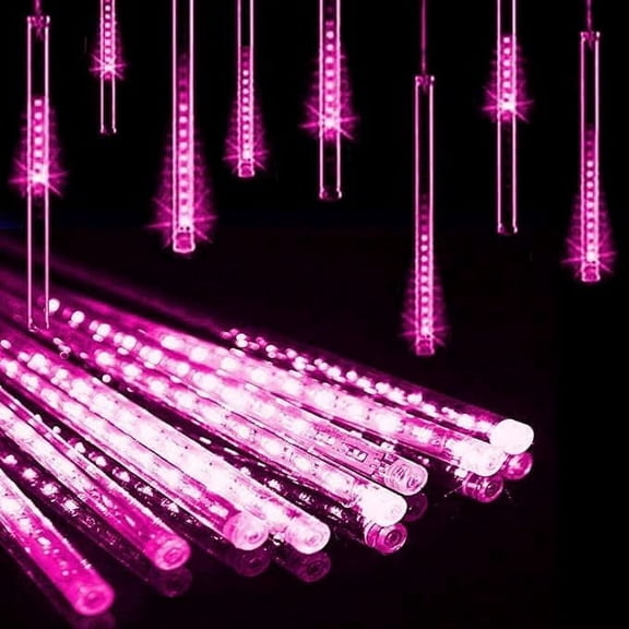 Rain Lights, Meteor Lights,Meteor rain Lights 30cm 10 Tube Solar rain Lights with for Christmas Parties Wedding Christmas Tree