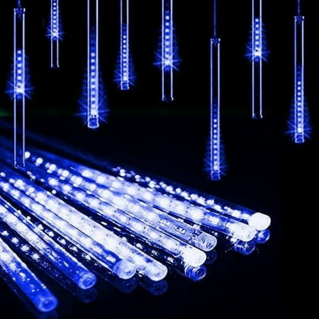 Rain Lights, Meteor Lights,Meteor rain Lights 30cm 8 Tube Solar rain Lights with for Christmas Parties Wedding Christmas Tree