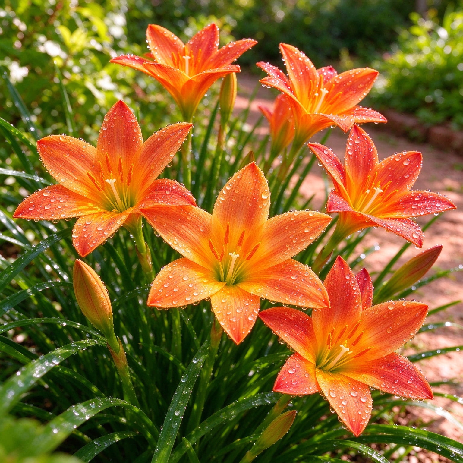 Rain Lily bulbs, Easy Grow, Low Maintenance- Ideal for Beds Borders ...