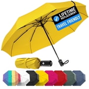 Rain-Mate Folding Travel Umbrella, Auto Open Close Windproof Umbrella for Rain and Sun