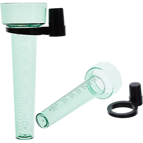Rain Measuring Cup 2 Pcs Plastic Rain Gauge Garden Rainfall Gauge with Large Printed Numbers for Garden Outdoor Yard