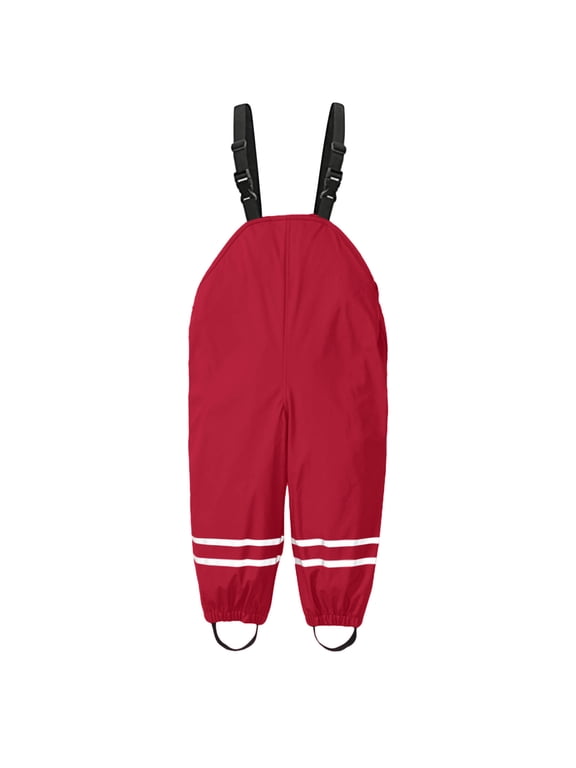 Rain Pants For Toddler Boys Girls Dungarees Rain Clothes Windproof Toddler Outdoor Breathable Mud Play Jumpsuit 92/S
