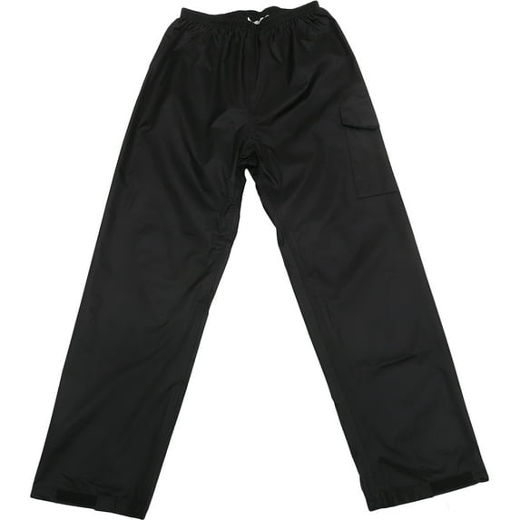 OUNONA Women's Black Trousers for Emergency Situations, Outdoor Rain Pants, 1 Set
