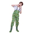 thumbnail image 1 of Rain Pants, Waterproof Toddler Bib Overalls, Bo_ys G_irls Ch_ildren Muddy Buddy Trousers, Adjustable Shoulder Straps Rainwear with Cart_oon Prints for Outdoor Play, 1 of 8