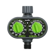 RainPoint Automatic 2 Dial Programmable Hose Sprinkler Timer, Weatherproof Outdoor Water Timer for Garden Lawn, Watering Controller