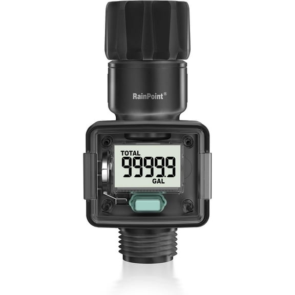 RainPoint Digital Hose Flow Meter for Garden Watering, Lawn Sprinkler, RV, Swimming Pool, ICS006