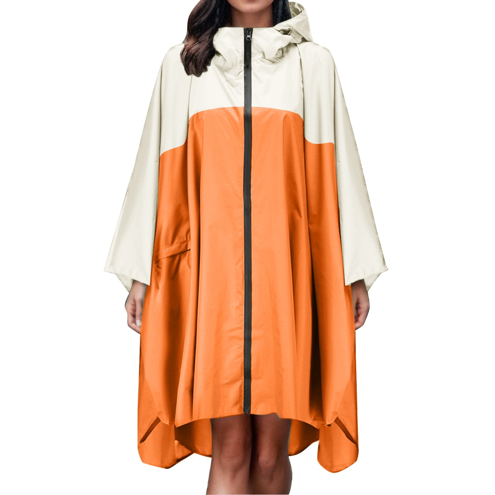 Poncho Antipioggia Donna SaphiRose - Impermeabile Con Cappuccio, Leggero E Compatto