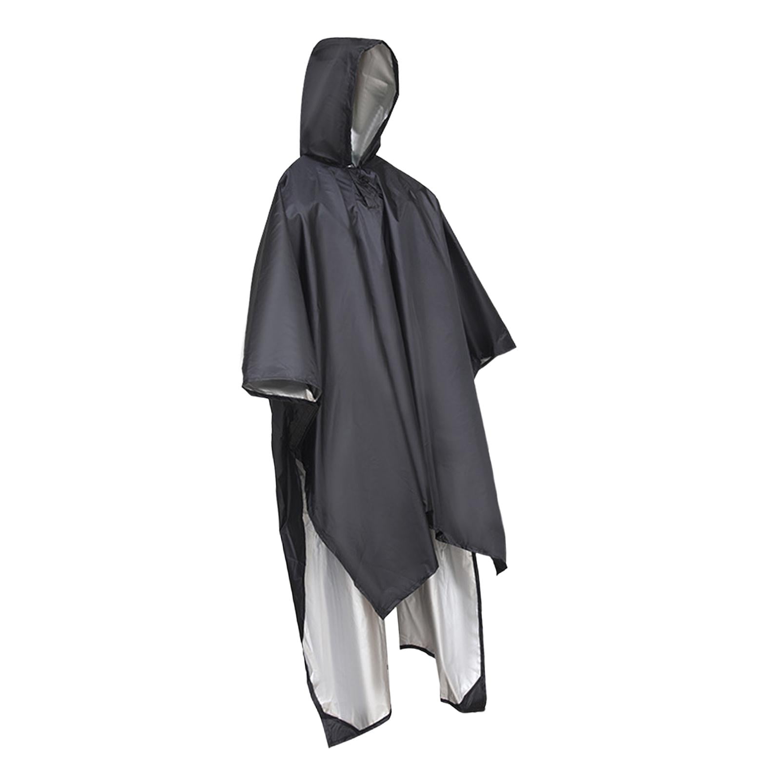 HUNT☆Unisex Packable Poncho - Black Packable Poncho | Rain Jackets by Outback Trading Company