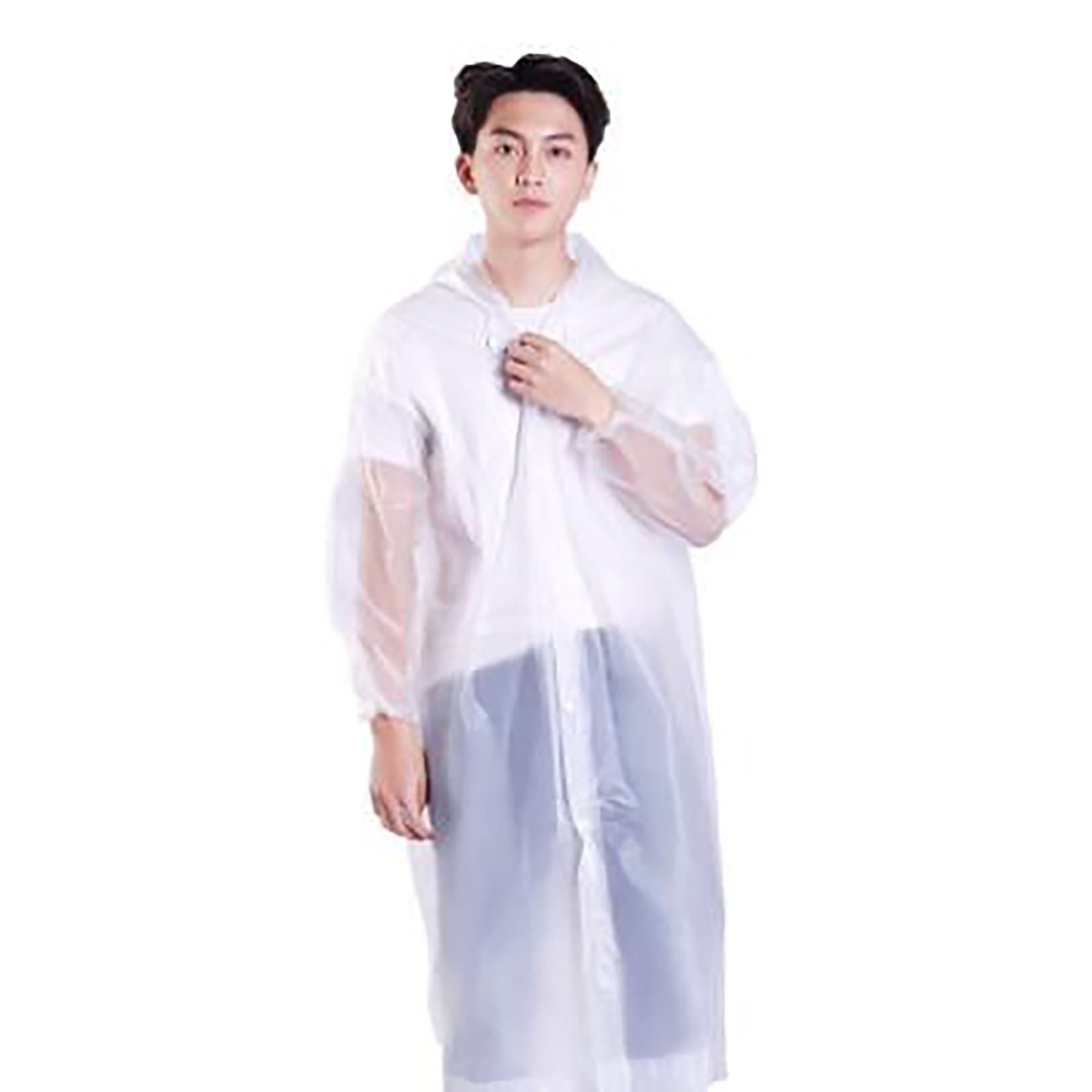Rain Ponchos for Adults Women Men (2 5 Pack) Reusable EVA Rain Coats
