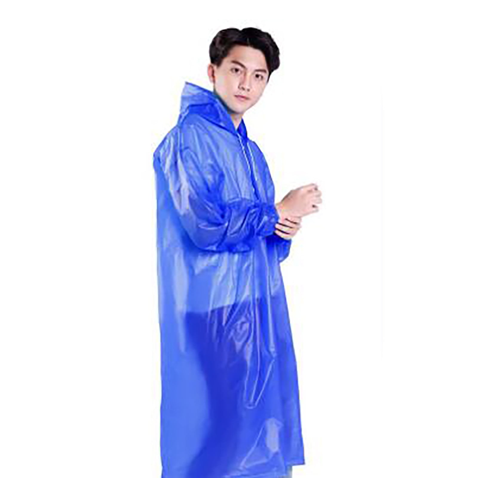 Rain Ponchos For Adults Women Men (2 5 Pack) Reusable EVA Rain Coats