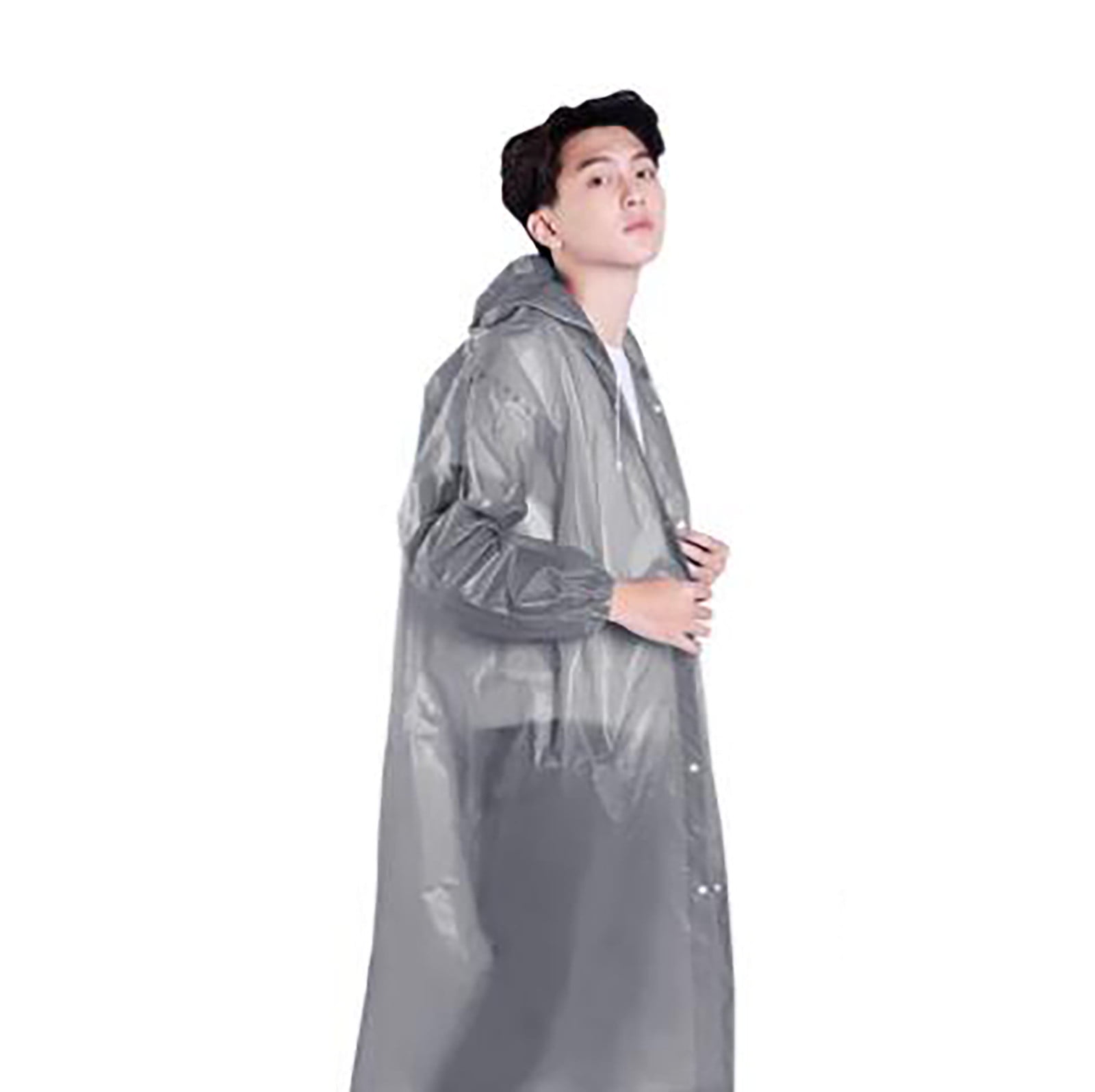 Rain Ponchos For Adults Women Men (2 5 Pack) Reusable EVA Rain Coats