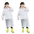 thumbnail image 1 of Rain Ponchos for Adults Kids Reusable 1/2Pcs Raincoats Emergency for Women Men with Hood and Drawstring, 1 of 1