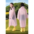 thumbnail image 1 of Rain Ponchos for Kids Reusable,Thickened EVA Travel Raincoat Jacket with Hoods and Sleeves Cute Polka Dot Print (Light Pink 4-9 Years), 1 of 3