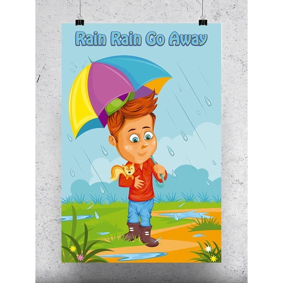 Rain Rain Go Away! Poster -Image by Shutterstock