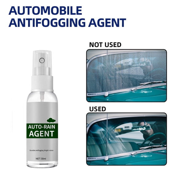 Rain Repellent Glass Coating for Windshield, Anti-Fog Water-Beading Crystal Wax – Improves Driving Visibility in Rain Snow, Long-Lasting Hydrophobic Protection for Car Windows Mirrors