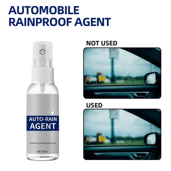 Rain Repellent Glass Coating for Windshield, Anti-Fog Water-Beading Crystal Wax – Improves Driving Visibility in Rain Snow, Long-Lasting Hydrophobic Protection for Car Windows Mirrors