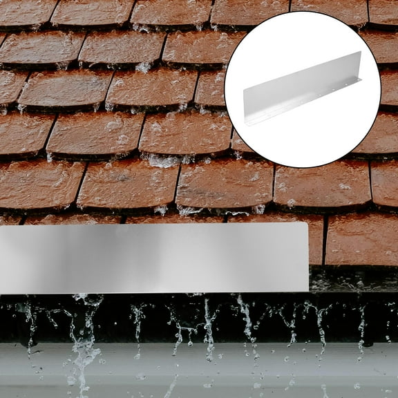 Rain Roof Diverter Gutter Splashing Guards Metal Protection Shunt Aluminum 4 Pcs