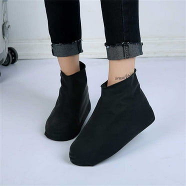 Rain Shoe Covers，Emulsion Rain Covers Water-proof Shoe Covers Silicone Overshoes Overshoes Reusable Shoe Protectors For Rain Snowday Desert Beach Muddy Sand Roads High Cover