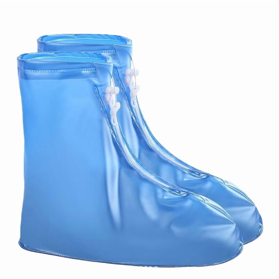 Rain Shoe Covers | Waterproof Shoe Covers for Men Women | Reusable Galoshes Overshoes with Zipper for Men Women Hiking, Work, Construction, Travel, Gardening