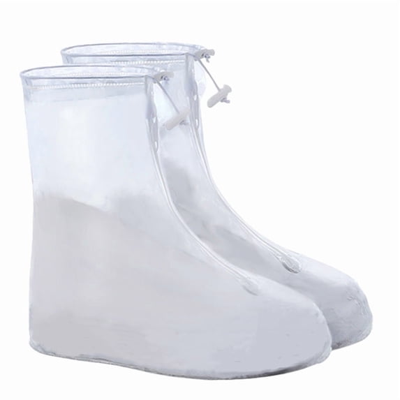 Rain Shoe Covers | Waterproof Shoe Covers for Men Women | Reusable Galoshes Overshoes with Zipper for Men Women Hiking, Work, Construction, Travel, Gardening