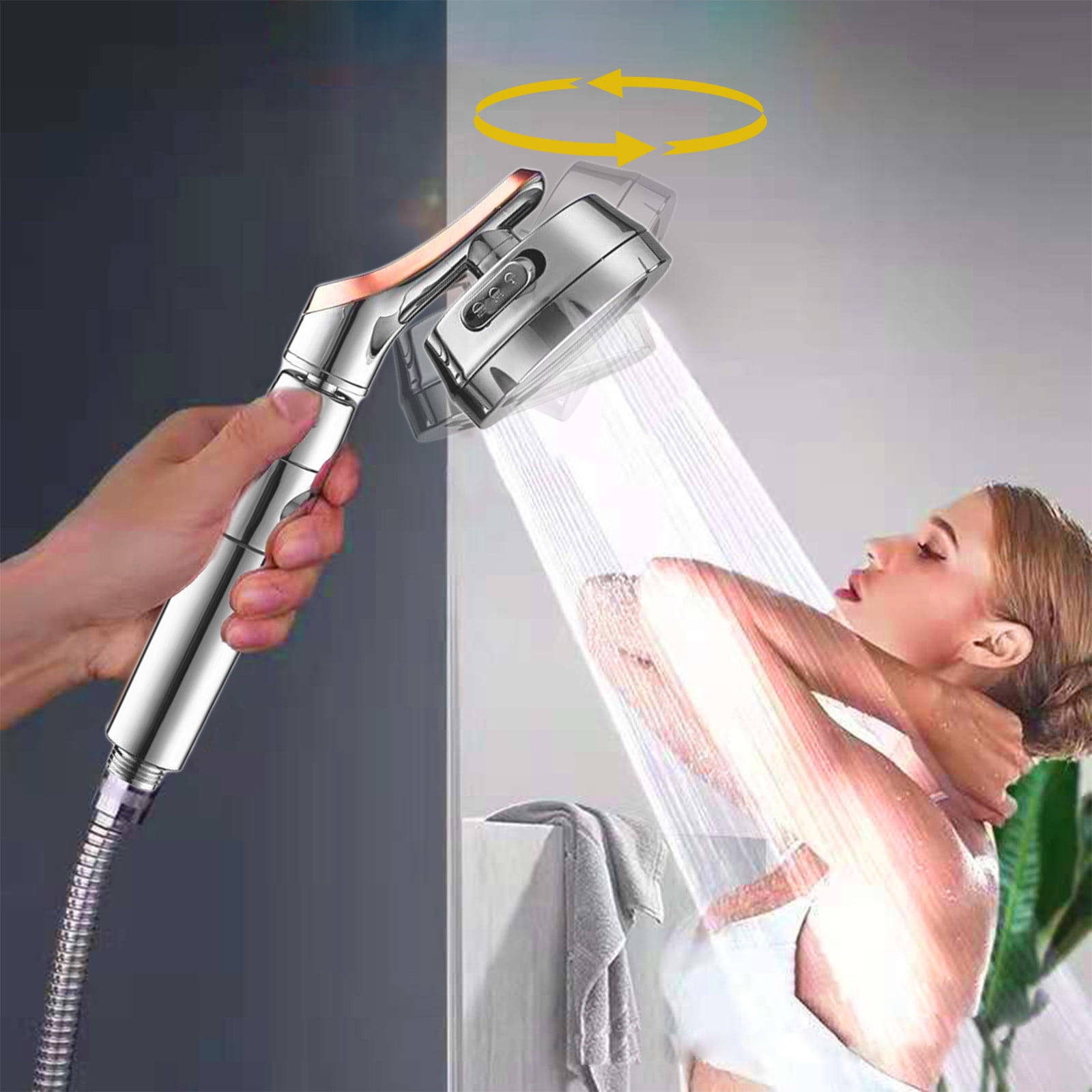 Rain Shower Head with Handheld Shower Head with Handheld High Pressure