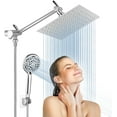 Rain Shower Head with Handheld, Lanhado 8'' High Pressure Rainfall 9