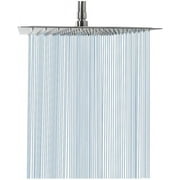 Rain Shower Head, High Flow Stainless Steel Square Rainfall Shower, Waterfall Bath Shower Body Covering, Ceiling or Wall Mount (12 Inch, Brushed Nickel)