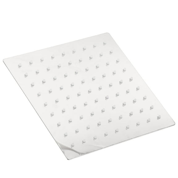 Rain Shower Head High Pressure, 8 Inch Chrome Look Square Rainfall ShowerHead, Stainless Steel, Waterfall Full Body Coverage With Silicone NozzleLuxury Shower ExperienceSwivel Spray Angle