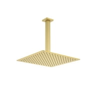 Rain Shower Head High Pressure Rainfall Showerhead Water Saving,Brushed Gold Stainless Steel Bath Faucets Bathroom Accessories
