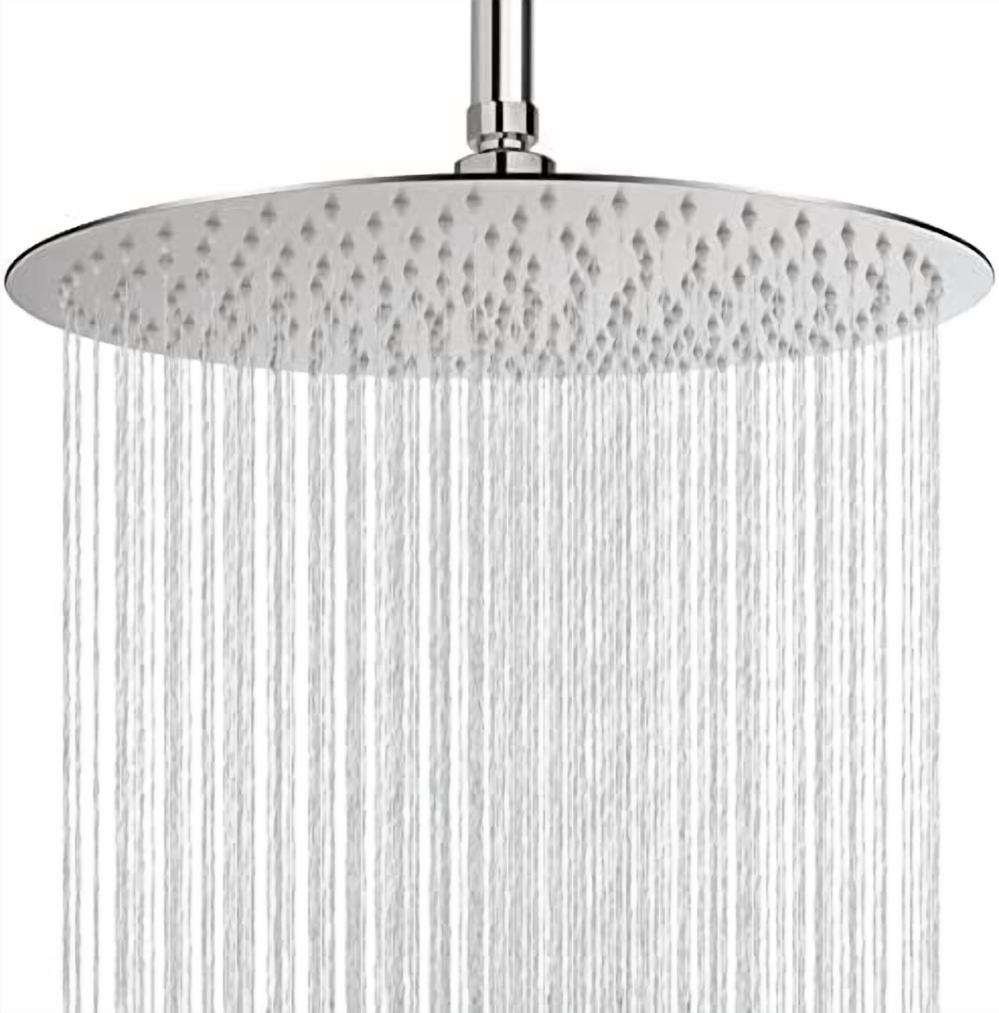 Rain Shower Head, Ultra-Thin Design-Pressure Boosting, Awesome Some Experience, High Flow Stainless Steel Rainfall Head (16 Inch, Brushed Nickel)