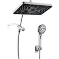 Rain Shower Heads with Handheld Spray Combo, Fixed Showerhead&amp;8-Mode ...