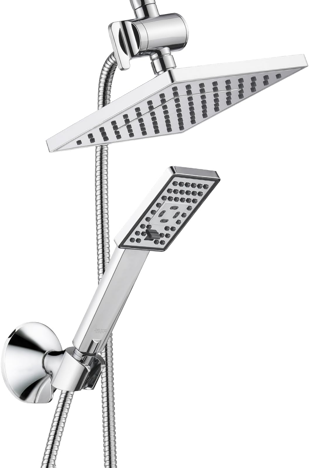Rain Shower with Handheld , 8 Inch High Rainfall Shower Combo with 60 ...