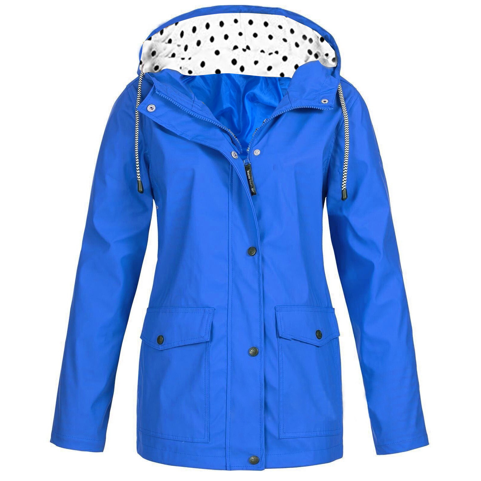 Rain Slicker With Hood Women Zip Up Rain Jackets For Women Lightweight 