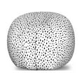thumbnail image 1 of Rain Storage Toy Bag Chair, Water Drops Pattern in Minimalist Tones Sprinkle Splash Drips Autumn Doodle, Stuffed Animal Organizer Washable Bag, Small Size, Charcoal Grey White, by Ambesonne, 1 of 3