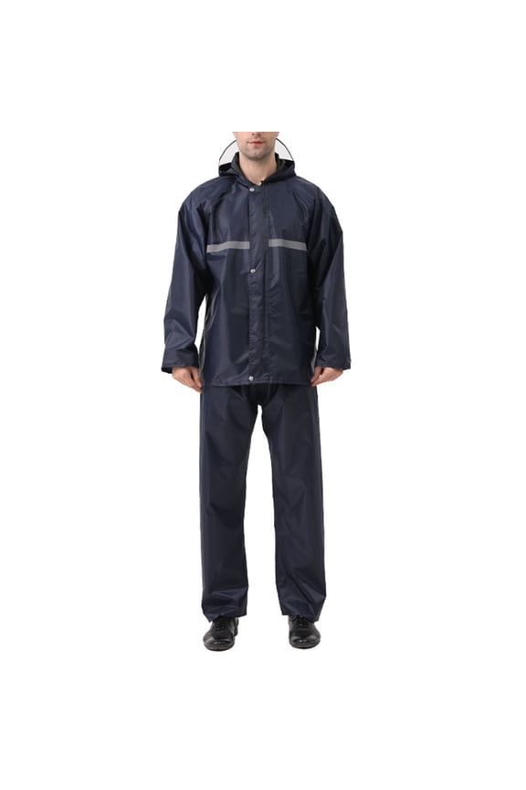 Rain Suits for Men Waterproof High Visibility Reflective Work Breathable Rain Gear for Men Waterproof Jacket Pants ，Unisex-Adult Standard Reflective Rainwear，Global Glove , Hi-Vis Yellow
