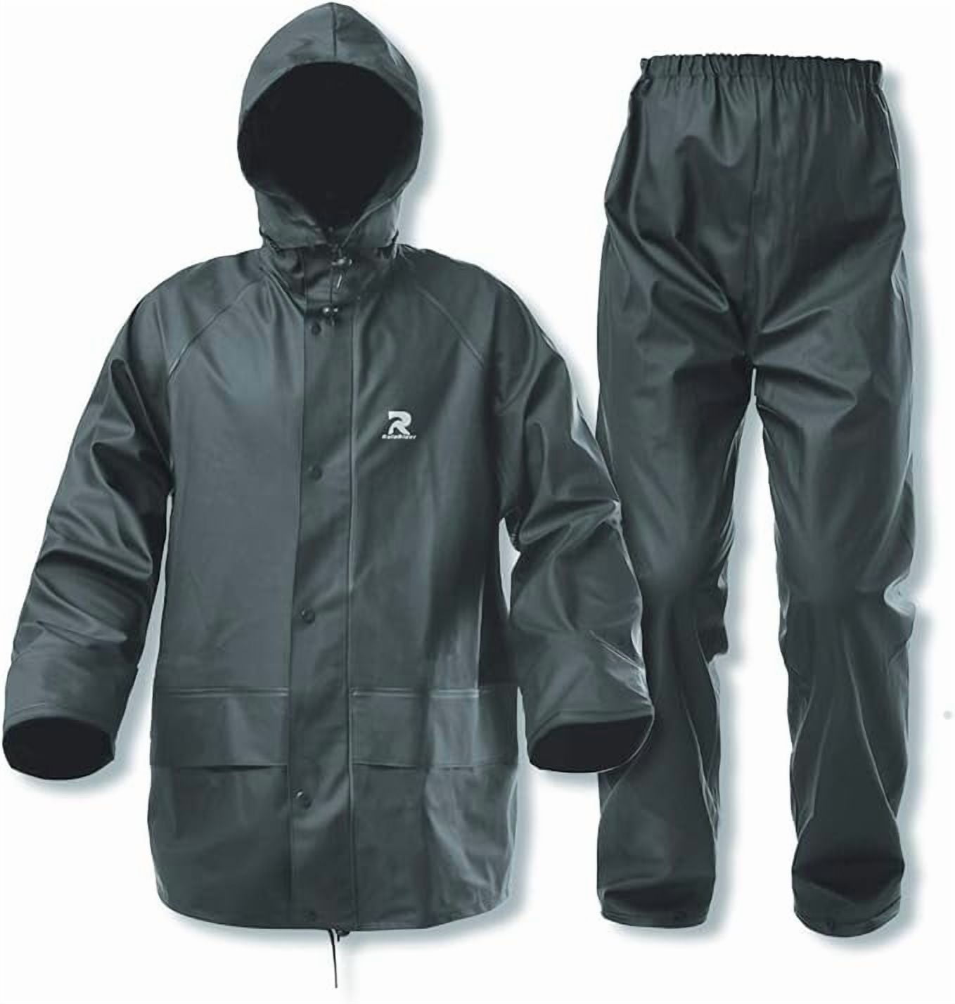 NexGen SH2225 Men's Black Waterproof Rain Suit with Reflective