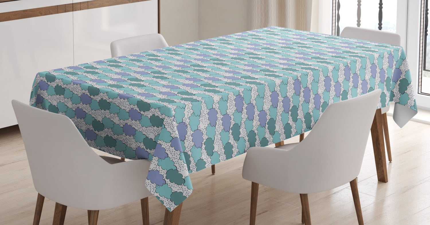 Rain Tablecloth, Continuous Pattern of Rain Clouds in the Sky ...