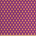 thumbnail image 1 of Rain Upholstery Fabric by the Yard, Polka Dot Inspired Pattern of Droplets on Vibrant Purplish Color Background, Decorative Fabric for DIY and Home Accents, Purple and Orange by Ambesonne, 1 of 4