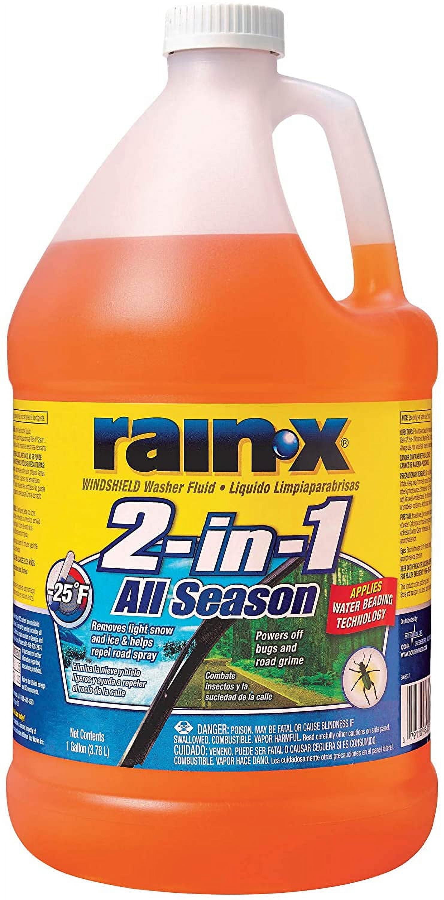 Rain-X 1-Gal. 2-in-1 Windshield Washer Fluid,