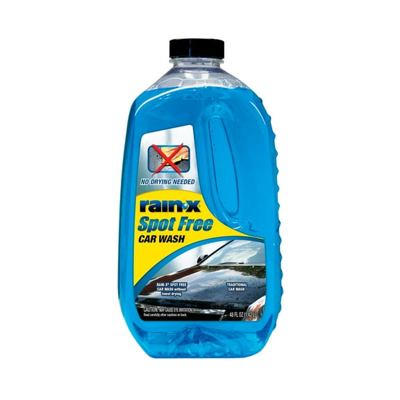 Rain-X 620073 - Car Wash Deep Cleaning, High Foam Soap Provides Spot Free Shine with No Towel Or Hand Drying Needed - Car soap for car cleaning and detailing 48 fl oz E11