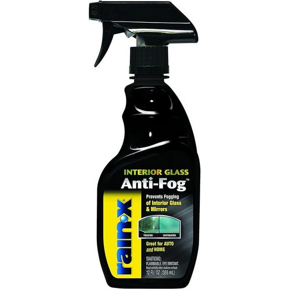 Rain-X 630046 Interior Glass Anti-Fog, 12 oz. - Prevents Fogging of Interior Glass and Mirrors, Usable on Both Automobiles and Marine Vehicles