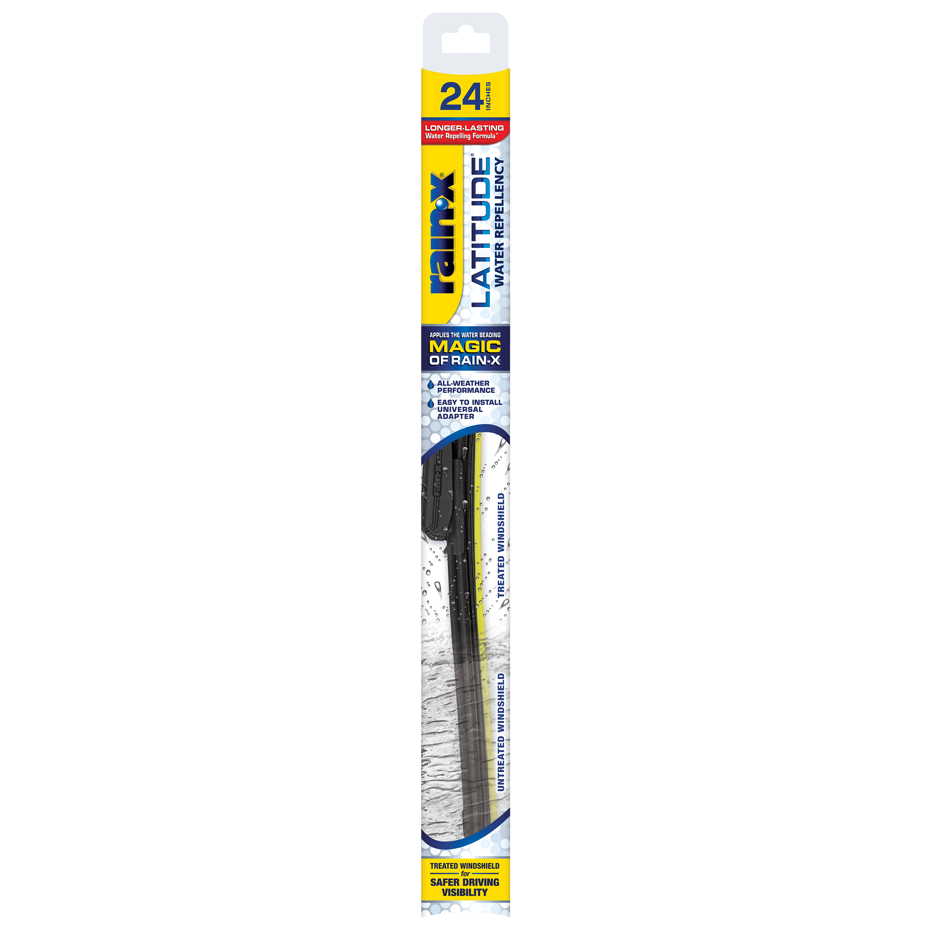 Rain-X 810196 Repellency Water Repellent Wiper Blades, 24" & 16" Windshield Wipers, All Weather Streak-Free for Enhanced Visibility w/ Water Repellency Formula