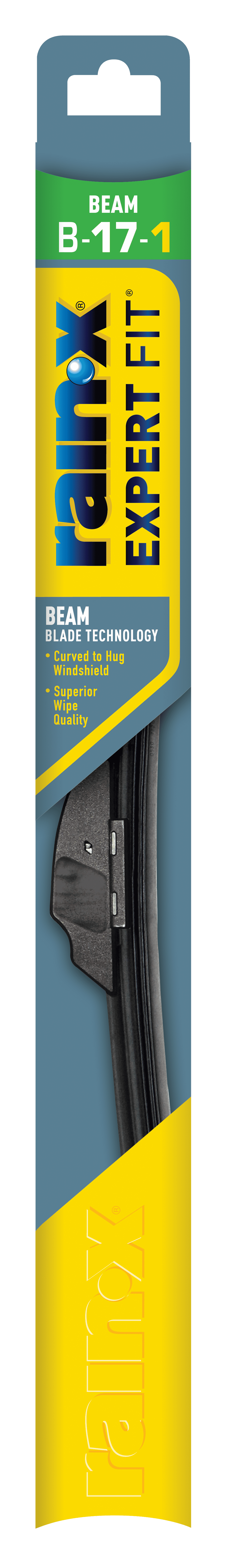 Rain-X Expert Fit Beam Windshield Wiper Blade, 17" B17 -1 - 840004