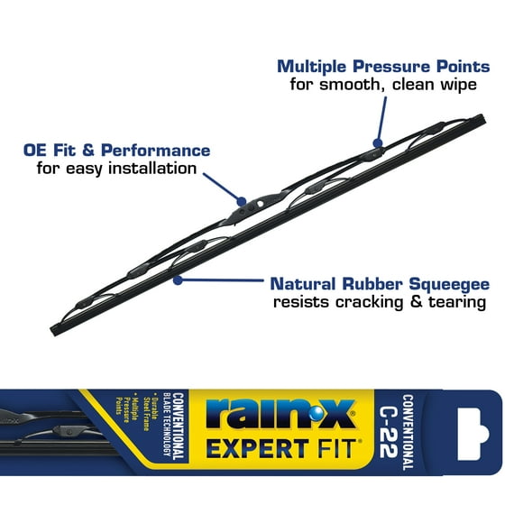 Rain-X Expert Fit Conventional Windshield Wiper Blade C-22 - 860022