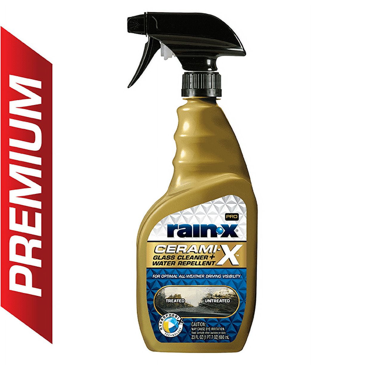 Rain-X Cerami-X Glass Cleaner & Water Repellent, 23 oz.