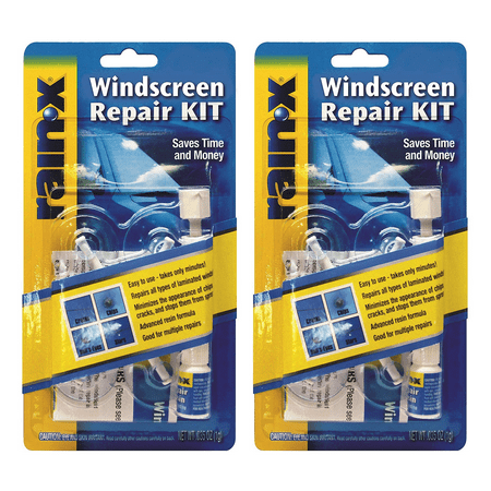 Rain-X Windshield Repair Kit Automotive Glass Repair Tools, 2 pack