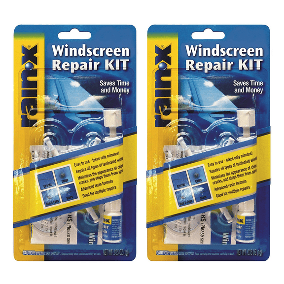 Rain-X Windshield Repair Kit Automotive Glass Repair Tools, 2 pack