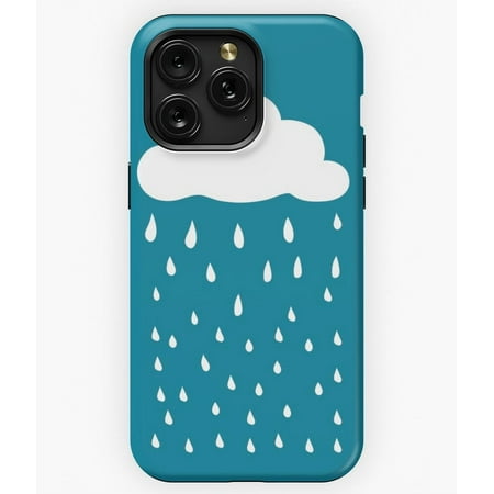 Rain and Cloud Weather Pattern M1760 Phone Case for iPhone 17 16 15 14 13 12 11 Pro Max