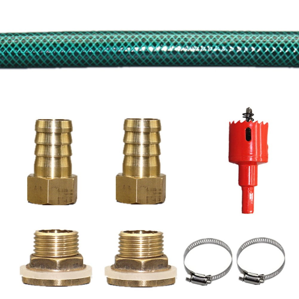 Rain barrel connector set 3/4" hose connector 50cm connection hose hole